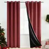 Cortinas Pretas Completamente Blackout de Comércio Exterior para Sala de Estar e Quarto, Toque de Luxo, Tecido Blackout Sem Furos, Cortinas Blackout Prontas Espessadas