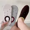 Meias Invisíveis de Cano Baixo para Mulheres, Finas de Verão, Coloridas da Moda com Bolinhas, Meias Sociais Baixas Antiderrapantes de Silicone Fofas para Meninas e Estudantes