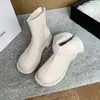 Botines Cortos para Mujer 2026 Estilo Nuevo Primavera Otoño Invierno Botas Individuales con Terciopelo Blanco Botas Adelgazantes Estilo Británico Botas de Moda Botines Chelsea