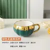 Tazas de cerámica con forma de calabaza, manzana y tomate con tapas y cucharas para Nochebuena, tazas de cerámica para el hogar
