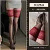 Meias Fio a Fio de Renda Pura Brilho Intenso Meia-Calça até a Coxa Meias de Coxa Sexy Ultra Fina de Seda Preta Acima do Joelho Meias Lingerie Sem Necessidade de Remover 3185