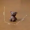 Familia Osito Serie Oso Animal Lindo Paisaje Miniatura DIY Planta en Maceta Suculenta Adorno Artesanía de Plástico Oso Corazón
