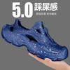 Zapatos de Agujero de Coco para Hombre Suela Suave Camuflaje Impresión de Tinta Sandalias de Playa Deportivas Todo Incluido para Conducir al Aire Libre Rastreo