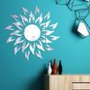 JM489 Espelho Acrílico Girassol Espelho Decorativo Adesivos de Parede Quarto Infantil Decoração de Jardim de Infância Impermeável Autoadesivo