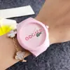 Moda Casual Relógio de Pulso Branco Pulseira de Silicone Tendência Casual Relógio Feminino Relógio de Quartzo Atacado