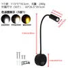 Lámpara LED de Cuello de Cisne Forma de Serpiente Manguera Flexible para Lectura 3W Lámpara de Pared para Mesita de Noche de Hotel Lámpara de Lectura de Cuello de Cisne Foco Flexible de Manguera