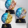 Trofeo de Cristal Danza Ballet Latino Danza Cuadrada Trofeo Música de Piano Angelito Conmemoración Competencia de Danza