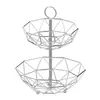 Cesta de Frutas de Ferro Estilo Nórdico Criativa para Uso Doméstico Bandeja de Doces e Frutas Três Camadas Estilo Simples Transfronteiriço Bandeja de Frutas Secas Atacado