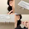 Estilo Coreano Diseño Simple y de Moda Mini Pendientes de Perla Brillante Tulipán Lujo Accesible Pendientes Elegantes de Gama Alta para Mujer