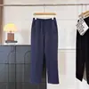 Liquidação 399 Bordado de Cabeça de Tigre Primavera e Outono Novos Calças de Moletom Jogger Elásticas na Cintura de Perna Reta Casuais para Esportes ao Ar Livre Masculinos