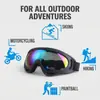 Gafas Cross-Border X400, Gafas para Motociclismo, Gafas Tácticas a Prueba de Viento y Arena Off-Road Antimpacto, Gafas de Esquí para Deportes al Aire Libre