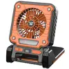 Nuevo Ventilador Solar Portátil Plegable con Luz para Camping al Aire Libre, Senderismo, Multifuncional, Potente Viento, Iluminación, Luz para Tienda