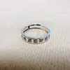 Anillo Taoísta de Nueve Caracteres Estilo Étnico de Jade, Diseño Abierto Ajustable de Nicho, Anillo Creativo y de Moda, Venta Directa del Fabricante