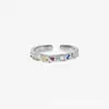 Chicas calientes me cobran Anillo serie Donut diseño nicho ins anillo de plata 925 dulce fresco anillo abierto