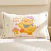 Funda de Almohada de Dibujos Animados Algodón Puro Paquete Individual 100 Gasa de Algodón Funda de Almohada para Niños Par Cubierta Protectora para Núcleo de Almohada 35X55