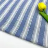 Algodón lino rayado lavado textura tridimensional estilo Jacquard teñido en hilo tela abrigo pantalones ropa diseñador tela