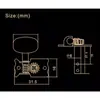 Botones de Afinación de Algodón Rojo para Guitarra Clásica, Clavijas de Afinación Estilo Vintage con Forma de Flor de Ciruelo, Cabezales de Botones de Madera para Guitarra, Postes de Cuerda de Acero, Accesorios para Guitarra