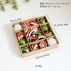 Nuevas decoraciones navideñas transfronterizas: Bolas de Navidad pintadas de rojo y verde, bolas electroplateadas de forma irregular, juego de colgantes para decoración de árbol de Navidad