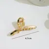 Pinza para el Cabello de Mujer Nuevo Estilo Antiguo Borla Flor de Metal Pinza Grande para la Parte Trasera de la Cabeza del Cabello Elegante Pinza de Tiburón Tocado