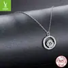 Novo Colar Yinziyun Anel de Mobius Um Quilate Moissanita Luxo de Nicho Corrente para Clavícula Prata Esterlina S925