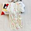 Algodón de Nube Verano Nuevo Estilo Estilo Ins Lindo Dibujos Animados Pijama de Mujer Manga Corta Shorts Suelto Casual Ropa de Casa para Mujer