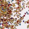 Taladro rojo de red nuevo con 1440 estrellas, mixto, superbrillante, redondo, para joyería de uñas con diamantes de imitación de cristal