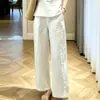 Conjunto Feminino da Moda 2026 Verão Novo Elegante Redutor de Idade Emagrecedor Regata Sem Mangas Calça Wide Leg Conjunto de Duas Peças com Temperamento Tendência