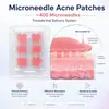 Parches Faciales de Microagujas para Tratamiento del Acné, Aclarar Marcas de Acné, Enrojecimiento, Hinchazón, Granos, Limpiar el Acné, Anti-Acné, Acné Menstrual y Acné Hormonal