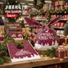 Novas Sacolas de Doces de Natal Transfronteiriças, Sacolas para Embalagem de Presentes de Confeitaria, Sacolas com Cordão de Fita, Sacolas com Cordão de Orelha de Coelho de Maçã
