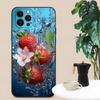 Adecuado para iPhone15 comercio exterior hermoso leche fresa agua con gas onda funda para teléfono móvil