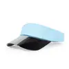 Sombreros Transfronterizos para Hombres y Mujeres, Gorra Visera con Protección Solar, Ala de Plástico, Bloques de Color, Sombrero de Sol Sencillo, Casual y Versátil