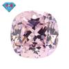Huagang Gem Agujero Único 5A Fertilizante Punto Cuadrado Fondo Puntiagudo Circonita Rosa Claro Piedra Desnuda Cuadrado Fertilizante Superficie de Rejilla Piedra Desnuda