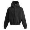 2025 Estilo Nuevo Transfronterizo Otoño e Invierno Forrado de Polar Grueso Unisex Otoño e Invierno Calle Alta Americana Suéter con Cuello Alto Estructurado Cárdigan Chaqueta Gruesa