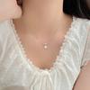 Collar de Perlas de Bambú de Plata Pura S999 Temperamento Diosa Más Fácil de Combinar Estilo Literario Dulce Cadena Avanzada para Clavícula Dropshipping