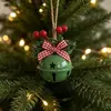 Decoração de Natal Transfronteiriça da Amazon Enfeite de Árvore de Natal Floco de Neve Estrela Cinco Pontas Sino Corda de Juta Acessórios de Frutas Sino de Natal