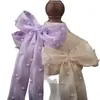 Celebridad de Internet Cinta de Borde de Perla Lazo Pinza para el Cabello Malla Perla Dulce Femenina Pinza de Resorte Accesorio para el Cabello Cinta