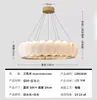 Estilo Francês Luz de Luxo Moderno Simples Sala de Estar Lustre de Concha Novo Estilo Estilo Creme Pena Restaurante Nórdico Anel Lâmpada Principal