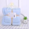 Toalla de Baño Auspiciosa a Cuadros Lista para Usar del Fabricante Suave Espesa Absorbente Terciopelo de Coral Toalla para el Hogar Toalla de Baño Set para Mamá Venta al por Mayor
