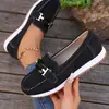Comercio exterior transfronterizo talla grande mocasines slip-on de punta redonda 2026 otoño suela gruesa planos zapatos casuales moda casual