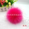 Venta caliente transfronteriza bola de pelo sintético de zorro imitación bola de pelo sintético de mapache imitación bola de pelo sintético de conejo felpa DIY sombrero color zorro bola de pelo sintético