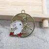 Atacado do Fabricante Estilo Chinês Garça Coelho Liga Acessórios de Joias Adornos de Cabeça Brincos Pingente Versão Coreana Estilo Quente