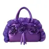 Bolso de Mano para Mujer Bolso de Madre Bolso Vintage para Mujer Bolso Estilo Coreano para Mujer Neceser para Paraguas Bolso Grande de Seda