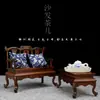 Mueble Silla Miniatura Modelo Antiguo Caoba Mini Madera Maciza Accesorios Adornos Silla Circular Silla Sombrero Oficial Pantalla Casa de Muñecas