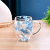 Producto Nuevo Creativo Transfronterizo, Taza de Doble Capa Resistente a Altas Temperaturas, Vaso de Vidrio Doméstico para Agua, Taza de Café, el Tesoro de la Tienda, Vidrio de Borosilicato Alto
