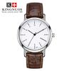 Reloj de cuarzo ultrafino de moda para hombre y mujer, correa no mecánica, resistente al agua, de alta gama para parejas, con doble escala en la correa.