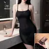 Lencería sexy, camisón de tirantes sexy, de malla transparente fino para dormir sin quitarse, uniforme apasionado, lencería erótica coqueta