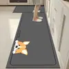 Tapetes para Piso de Cocina Transfronterizos, Tapetes Antideslizantes Resistentes a Manchas, Tapetes para Piso de Cocina Absorbentes de Lodo Diatomeas, Alfombras de Cocina Cortables al por Mayor