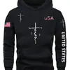 Moletom com Capuz Aliexpress Transfronteiriço Veludo Plus Tamanho Masculino Casual Versátil Marca de Moda Pulôver Hoodie