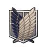 Ataque Titán Alas de la Libertad Parche Bordado de Velcro Insignia Cuerpo de Exploración Adhesivo de Tela Accesorios de Ropa