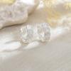 Ear Cuff de Flor de Lujo Ligero de Alta Gama Transfronterizo con Diseño Hueco, Ear Cuff de Encaje para Uso Diario de Oficina para Mujeres Sin Perforaciones